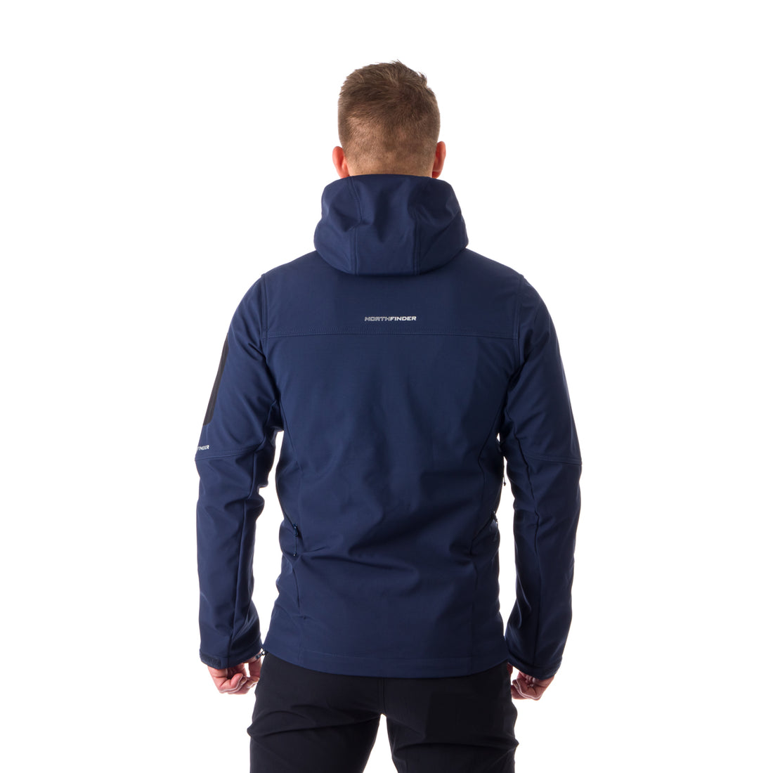 BU-5037OR men's travel softshell hood off jacket 3L ABNER