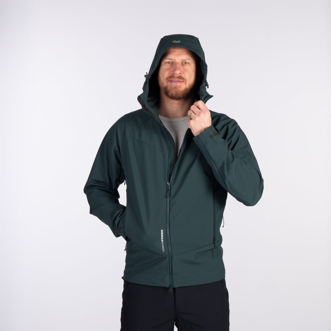 BU-52001OR men's outdoor softshell jacket 3L