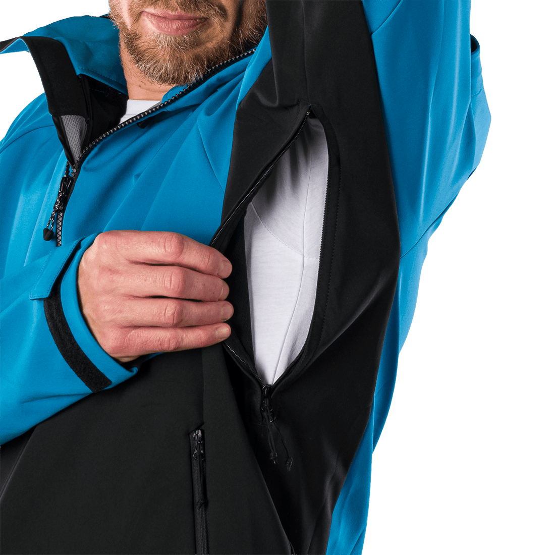 BU-5396OR men's outdoor softshell jacket 3L CLIFTON