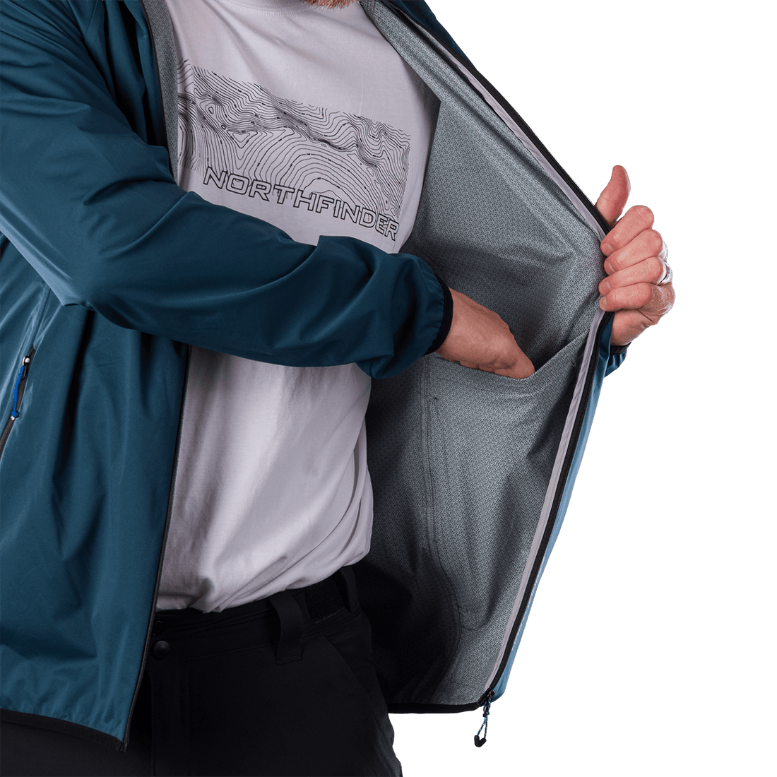 BU-5399OR men's lightweight jacket 2.5L BENEDICTO