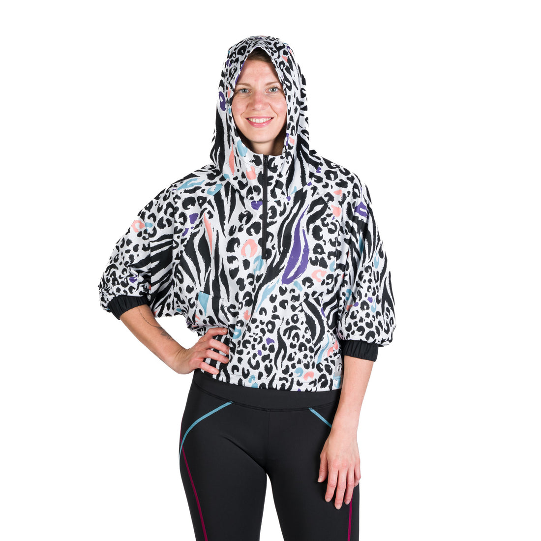BU-6193SP women's oversized cropped lightweight jacket 2.5L PAMELA