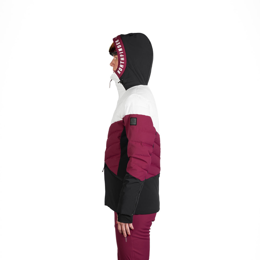 BU-6257SNW women's ski quilted insulated jacket NANETTE