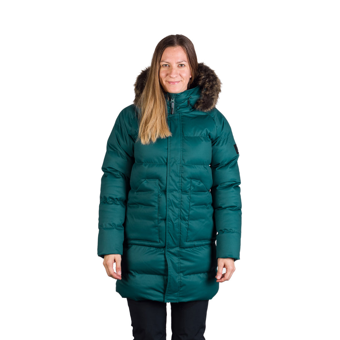 BU-6268SP women's sport insulated prolonged jacket with fur JODY