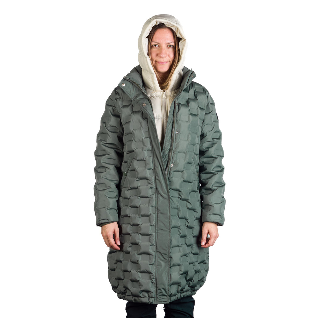 BU-6270SP woman´s sport like down jacket long style LAURIE