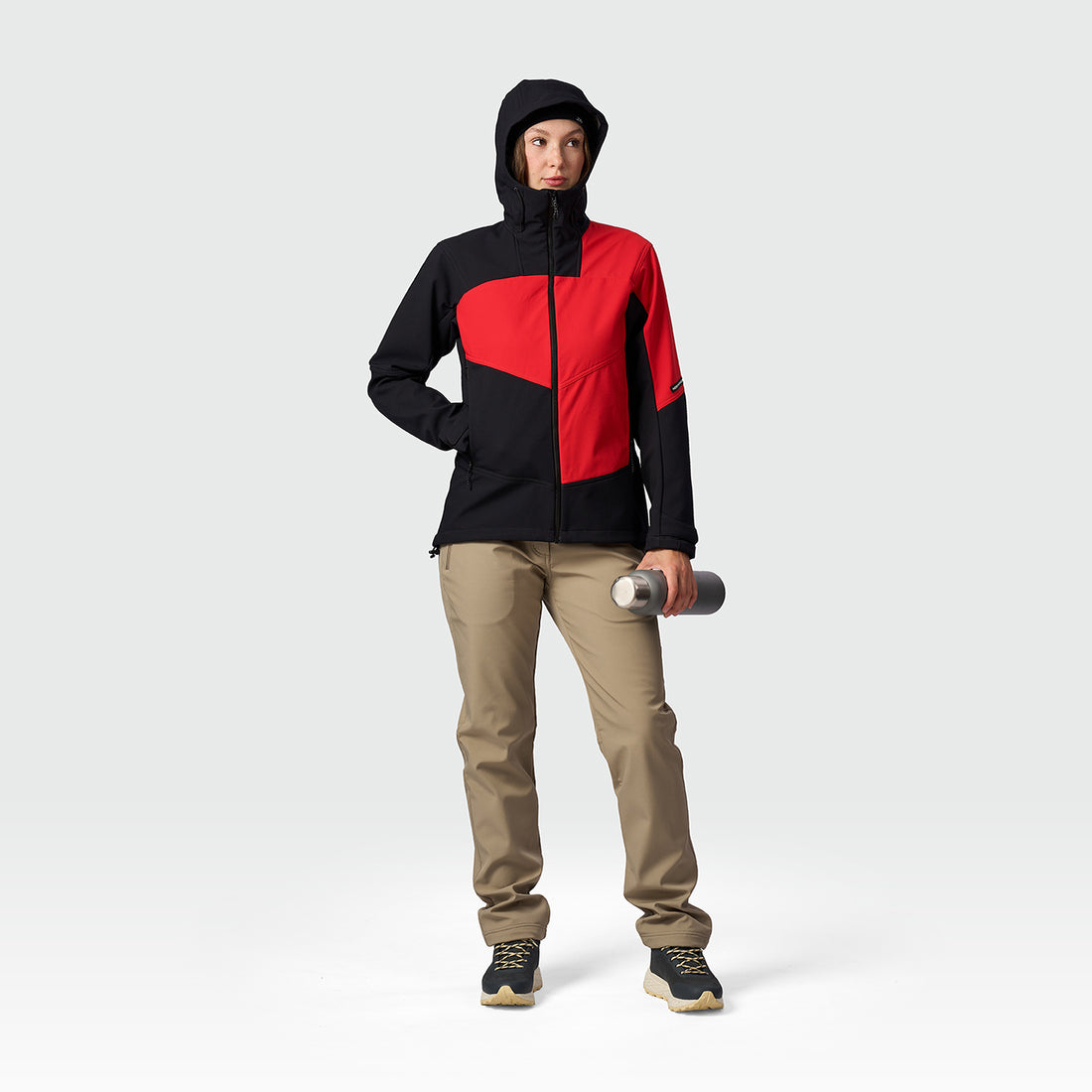 BU-6450OR women's outdoor hoody softshell jacket 3L TRIANN