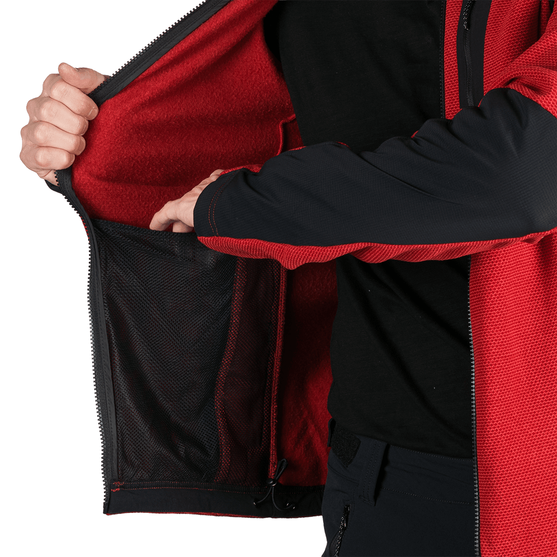 MI-3884OR men's trekking technical sweater with reinforcement SZYMON