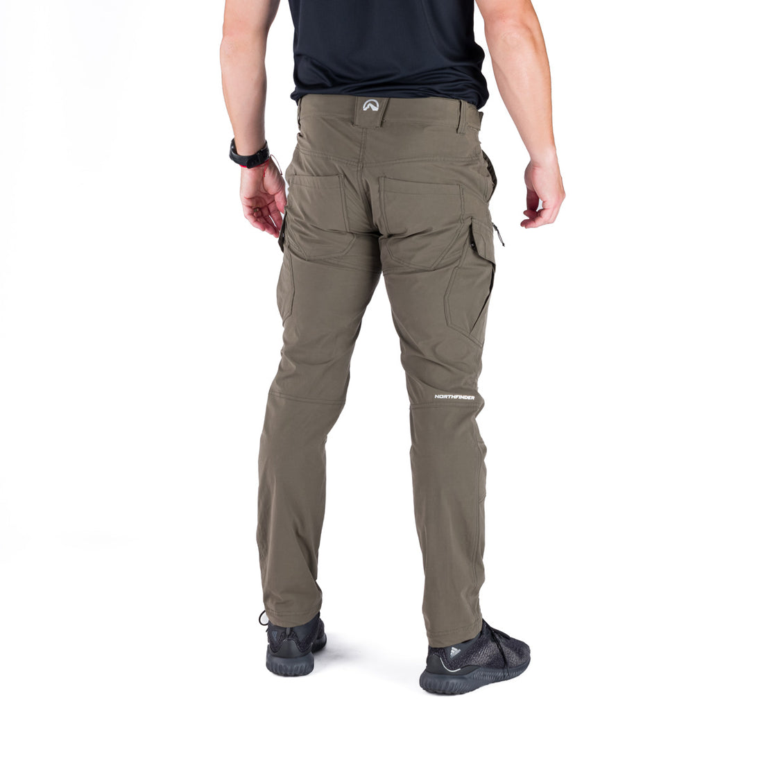 NO-3990OR men's trekking cargo cotton look pants BASTIAN