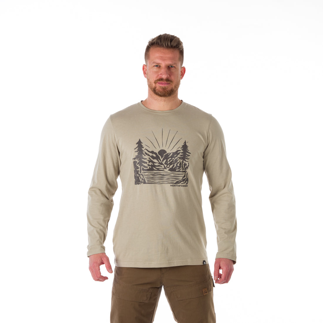 TR-3870AD men's t-shirt with print organic cotton BRODY