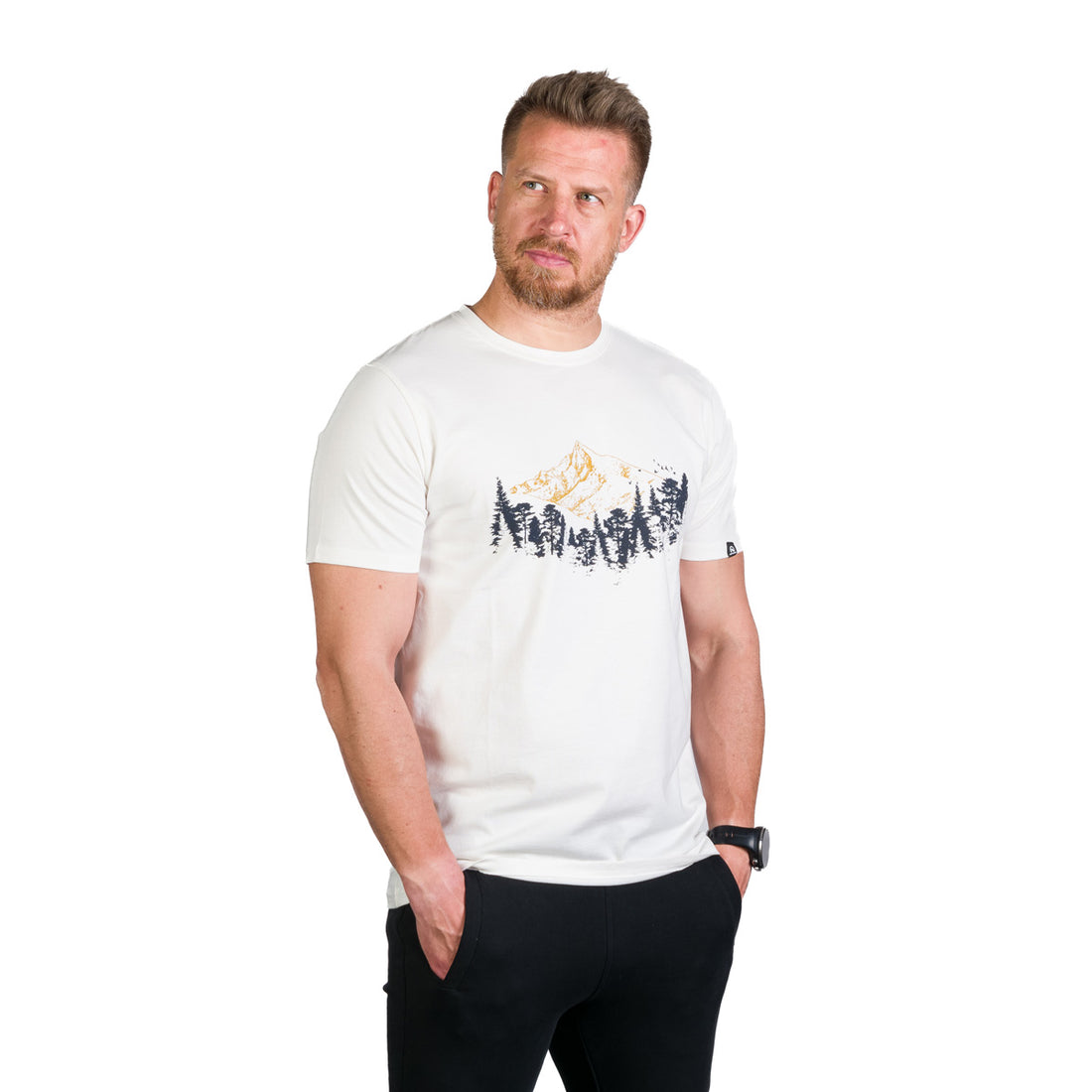 TR-3960OR men's organic cotton t-shirt with print KORY