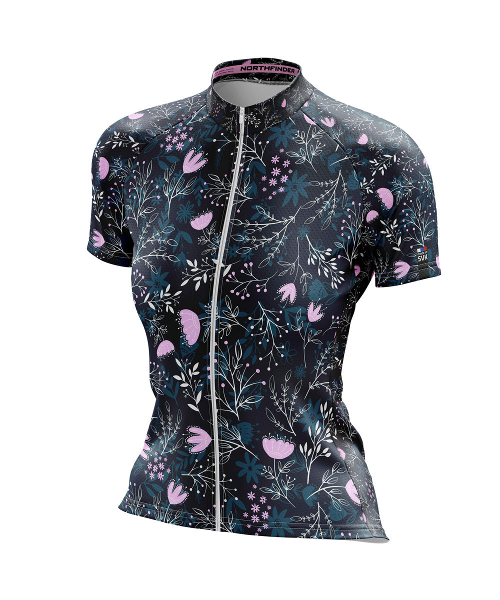 TR-45560MB women's cycling jersey floral limited eco series SARA