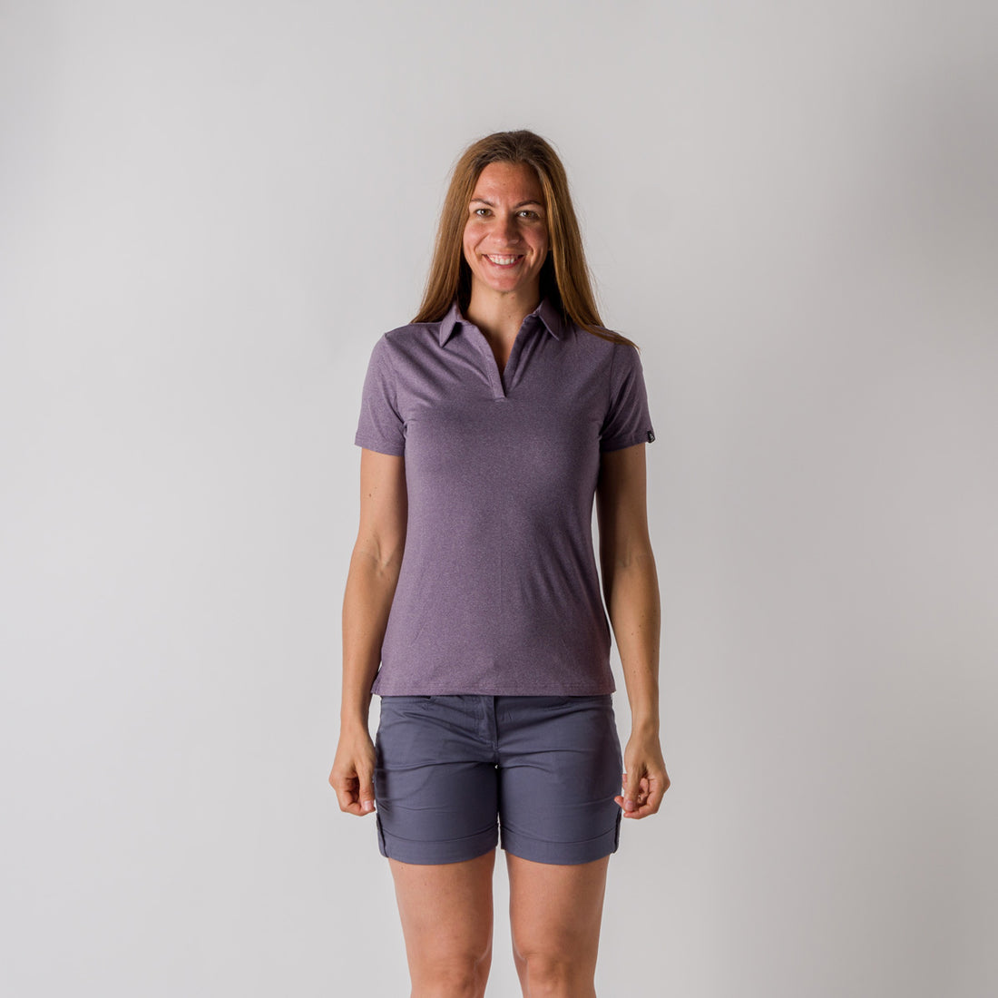 TR-4820OR women's polo t-shirt from recycled fibres CHAYA