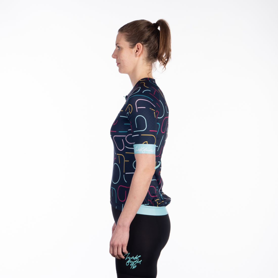 TR-4900MB women's bike active full zipp t-shirt MARGARET