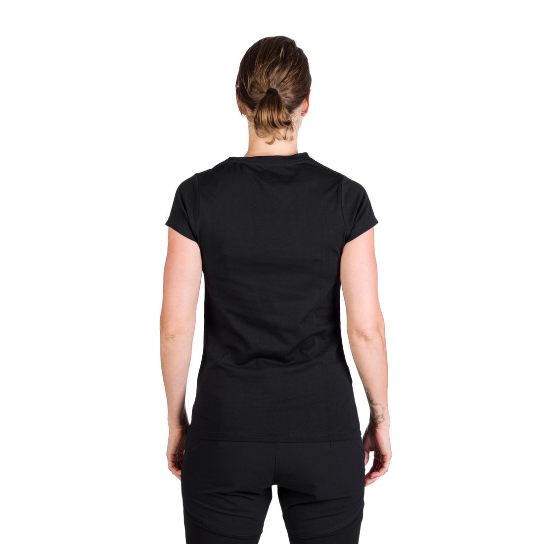 TR-4961OR women's V-neck t-shirt with print SHERRY