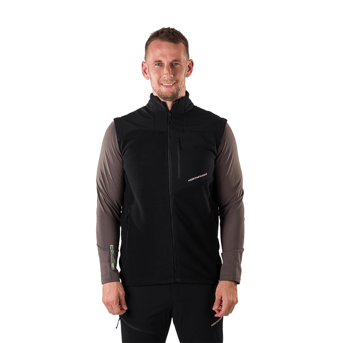 VE-3450OR men's fleece vest LUCIUS
