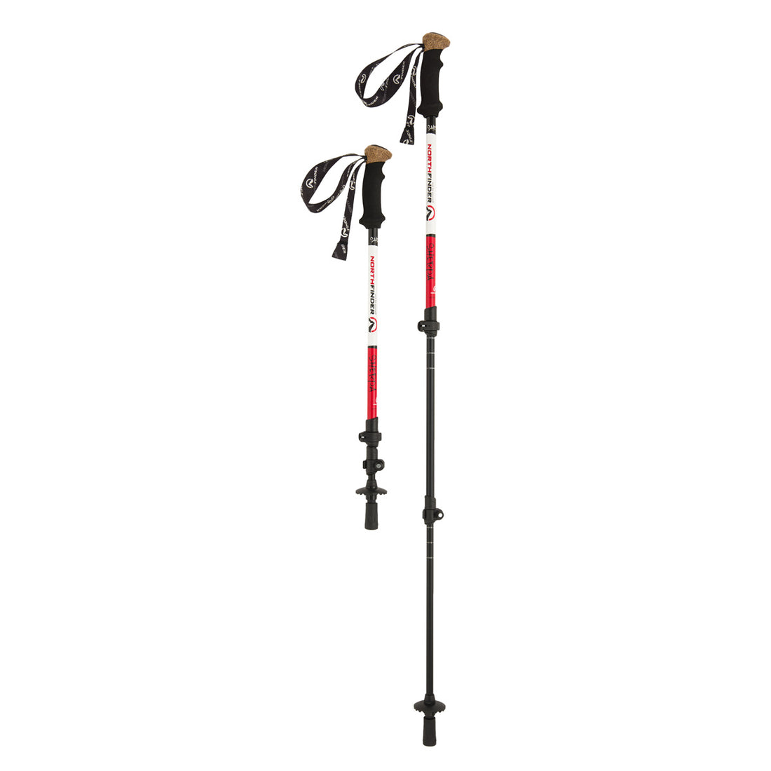 3-parts poles hiking aluminium 135