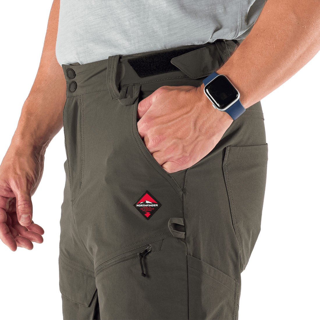 BE-3527OR men's trekking cargo stretch shorts AMADEUS