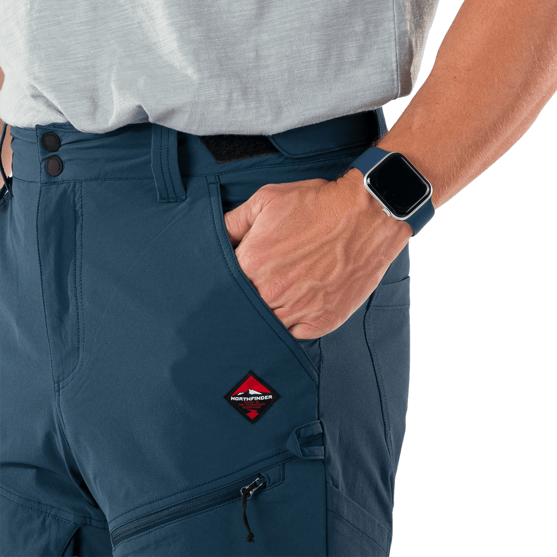 BE-3527OR men's trekking cargo stretch shorts AMADEUS