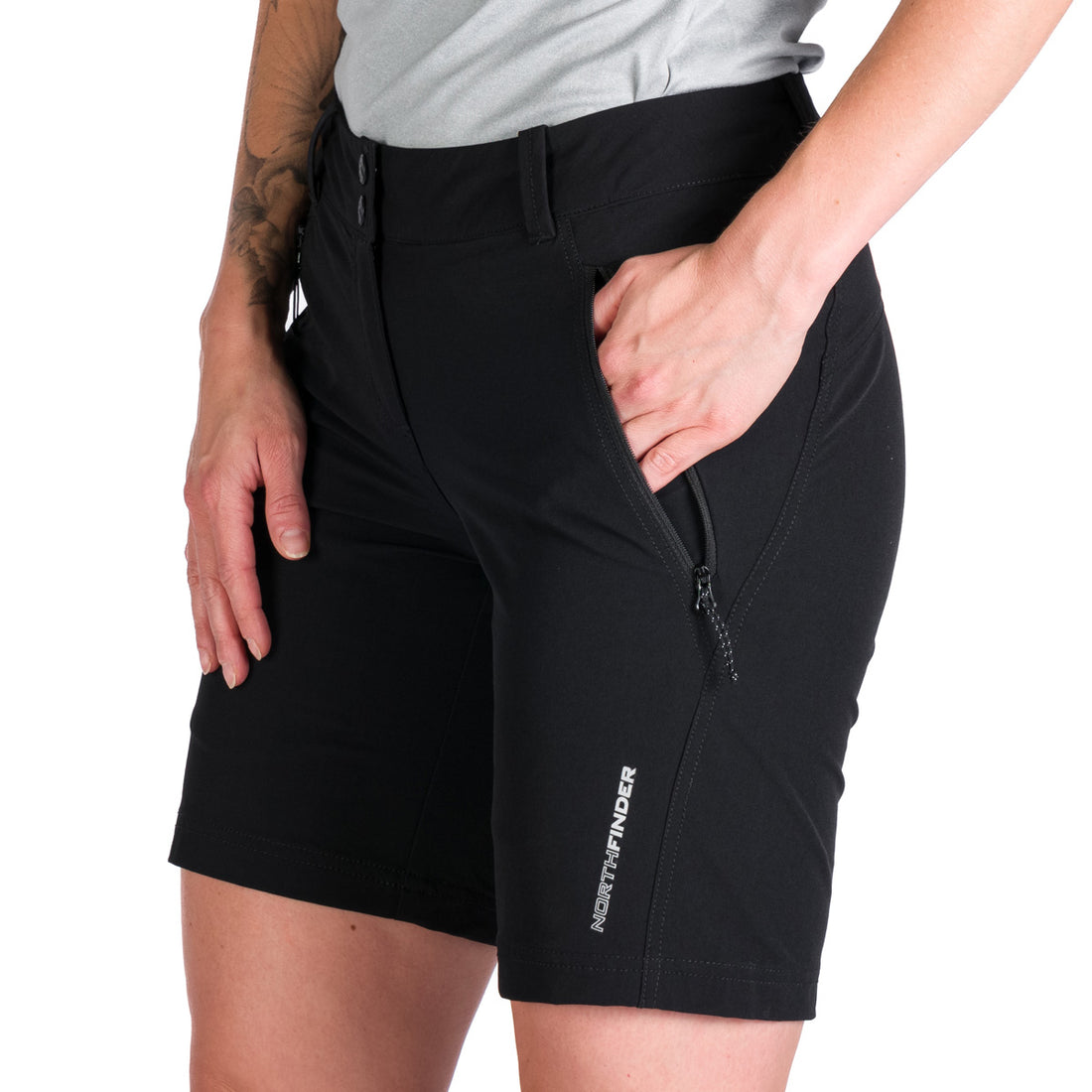 BE-4476OR women's trekking technical regular fit stretch shorts GLENDA