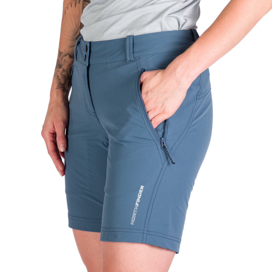 BE-4476OR women's trekking technical regular fit stretch shorts GLENDA