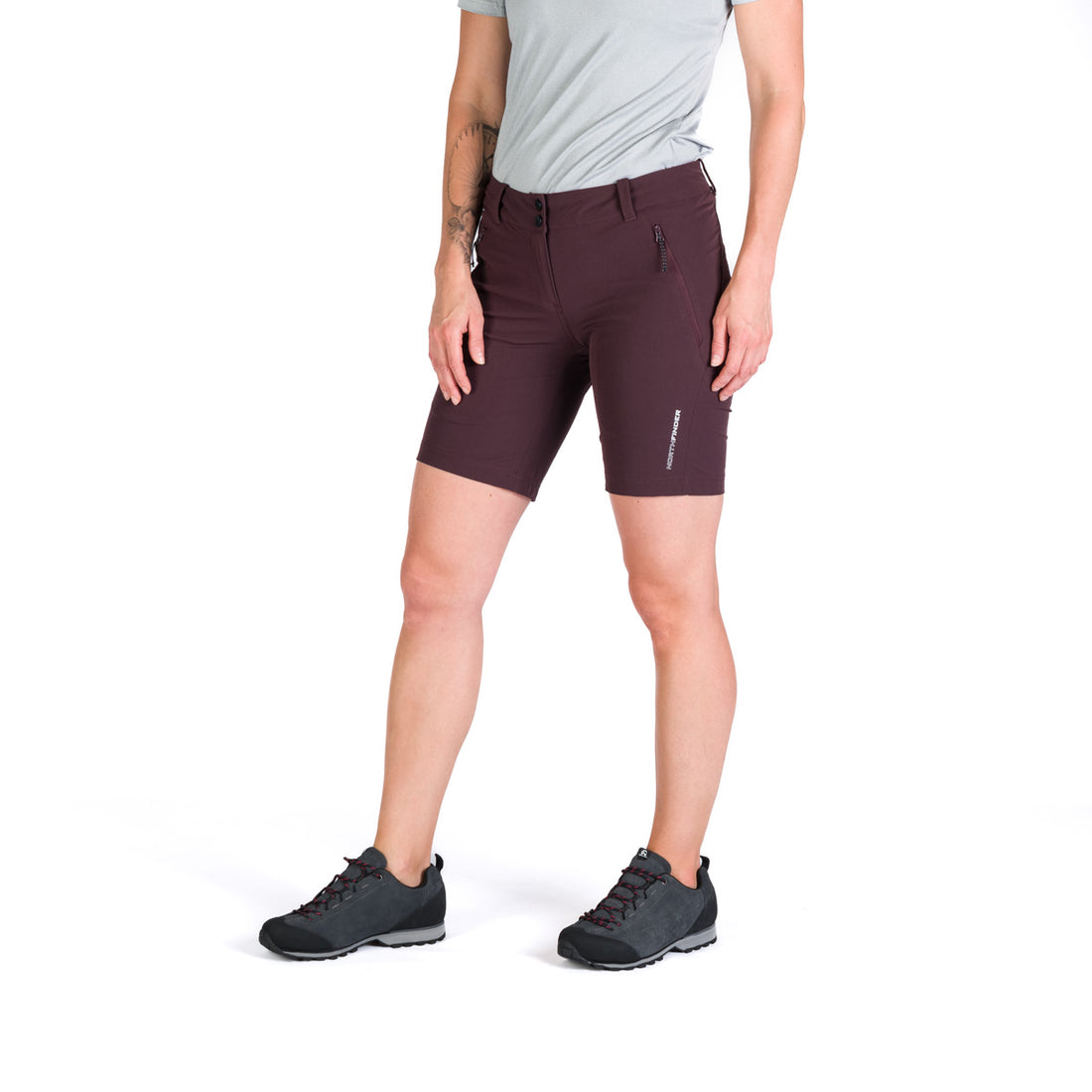 BE-4476OR women's trekking technical regular fit stretch shorts GLENDA