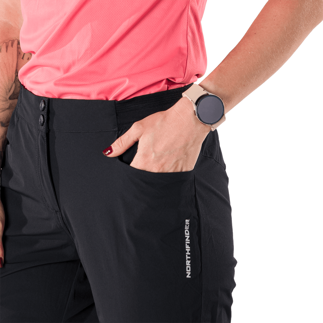 BE-4532OR women's comfort stretch 3/4 shorts FLOR