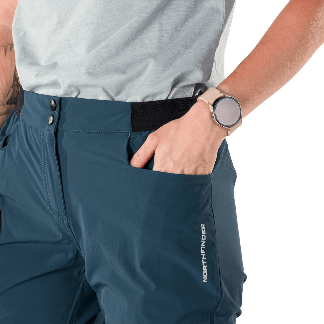BE-4532OR women's comfort stretch 3/4 shorts FLOR