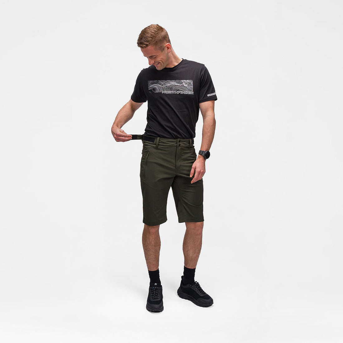 BE-50021OR men's outdoor stretch shorts HORAC