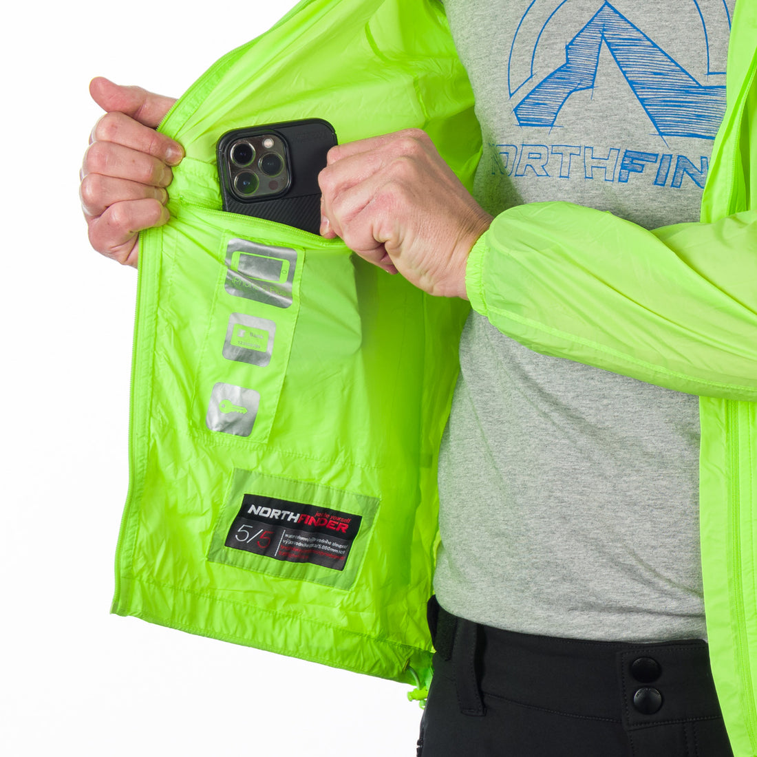BU-3267OR men's waterproof jacket stowable 2l NORTHCOVER