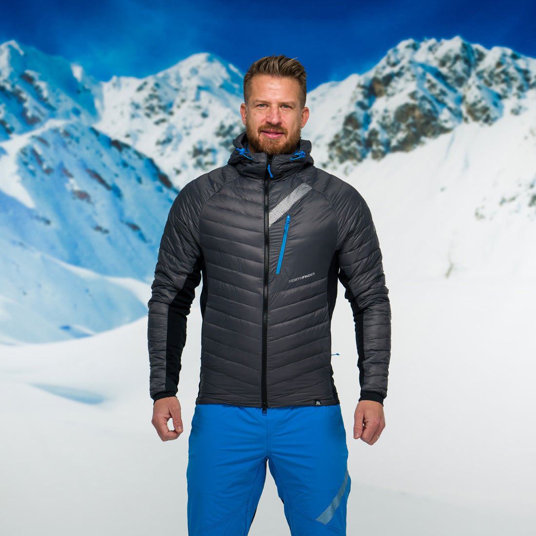 BU-38081SKP men's jacket ski-touring thermal primaloft® BUDIN