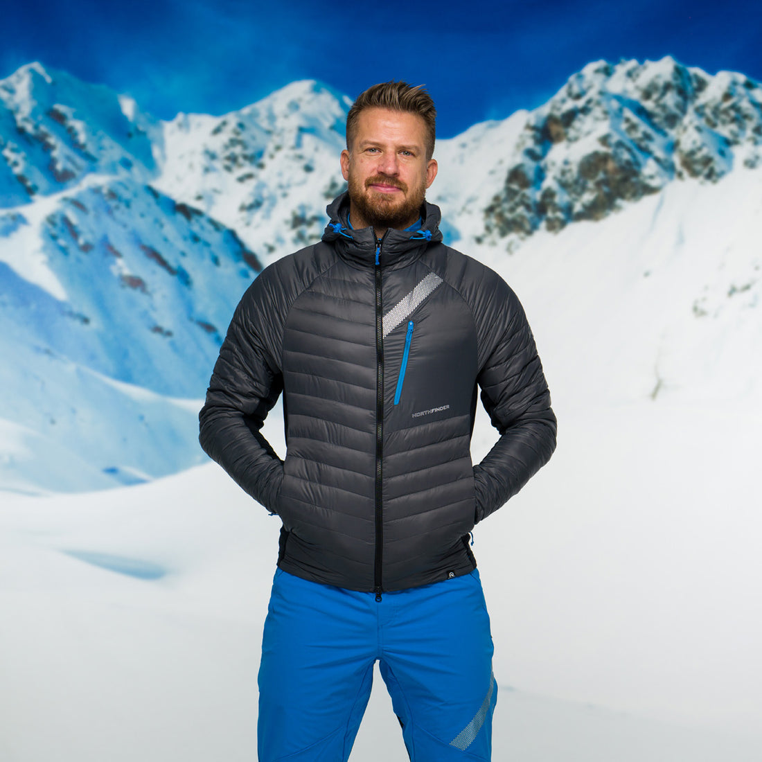 BU-38081SKP men's jacket ski-touring thermal primaloft® BUDIN