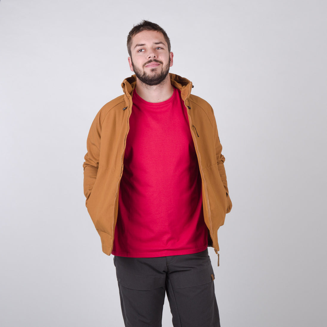 BU-3868AD men's wax jacket adventure TRENGER