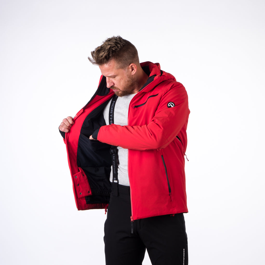 BU-3921SNW men's ski trend jacket insulated full pack BENTLY