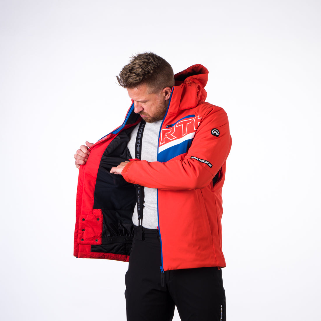 BU-3923SNW men's ski trend jacket insulated full pack softshell 3l NATHAN