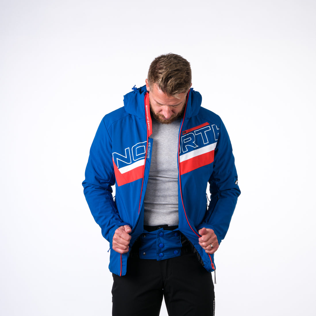 BU-3923SNW men's ski trend jacket insulated full pack softshell 3l NATHAN