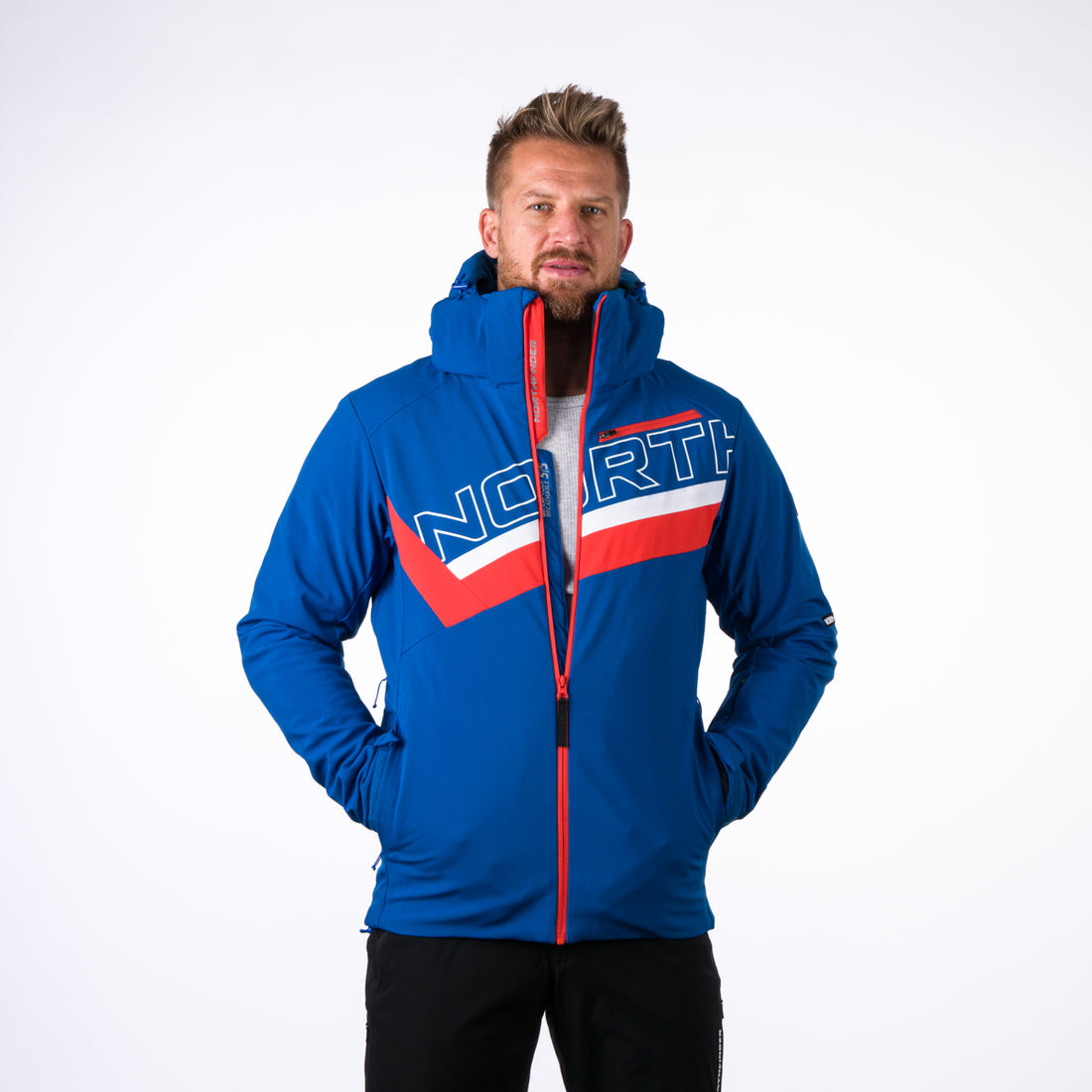 BU-3923SNW men's ski trend jacket insulated full pack softshell 3l NATHAN