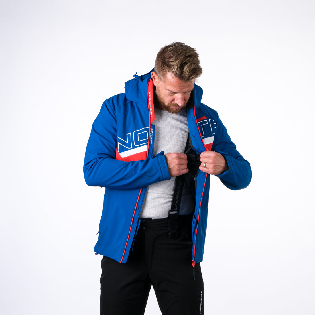 BU-3923SNW men's ski trend jacket insulated full pack softshell 3l NATHAN