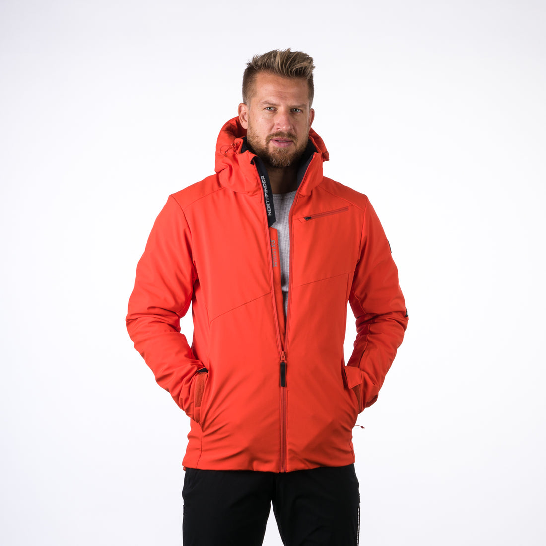 BU-3924SNW men's ski jacket softshell insulated full pack 3l KOBE