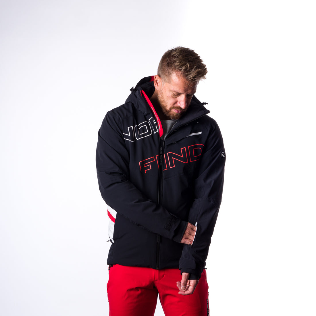 BU-3929SNW men's ski trend jacket insulated full pack DAMIEN