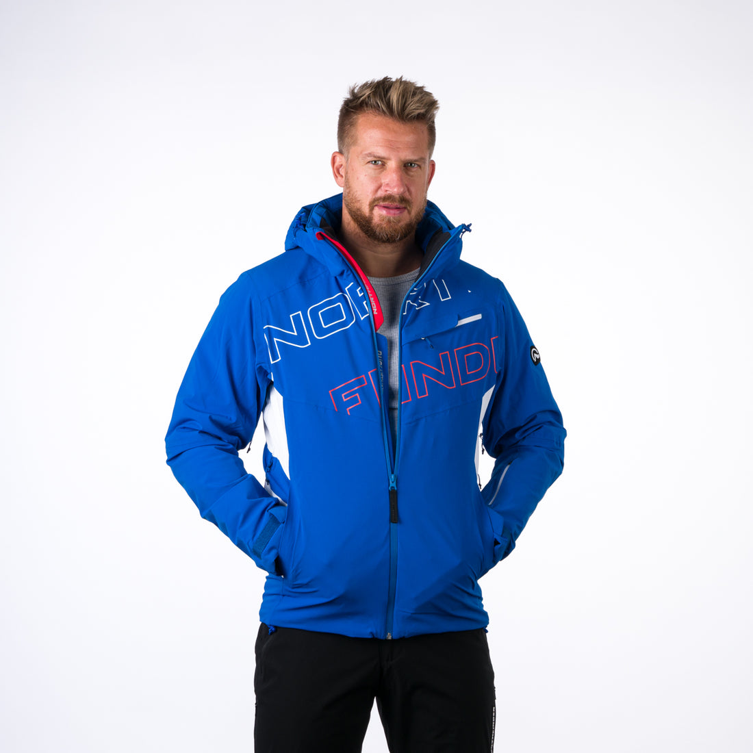 BU-3929SNW men's ski trend jacket insulated full pack DAMIEN