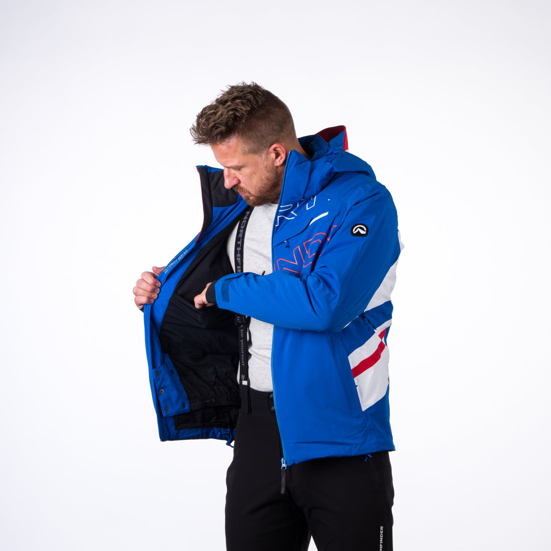 BU-3929SNW men's ski trend jacket insulated full pack DAMIEN