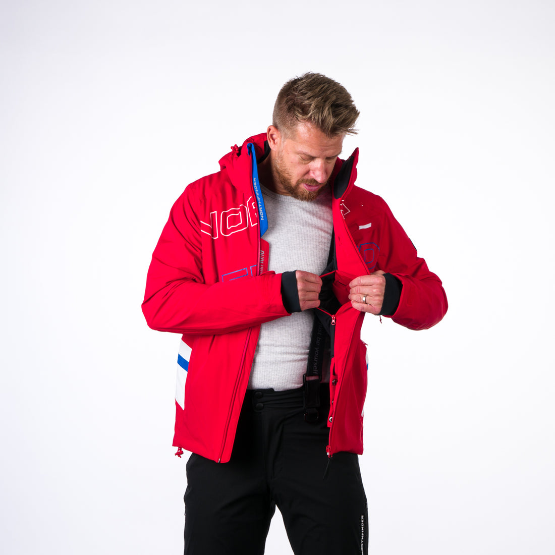 BU-3929SNW men's ski trend jacket insulated full pack DAMIEN