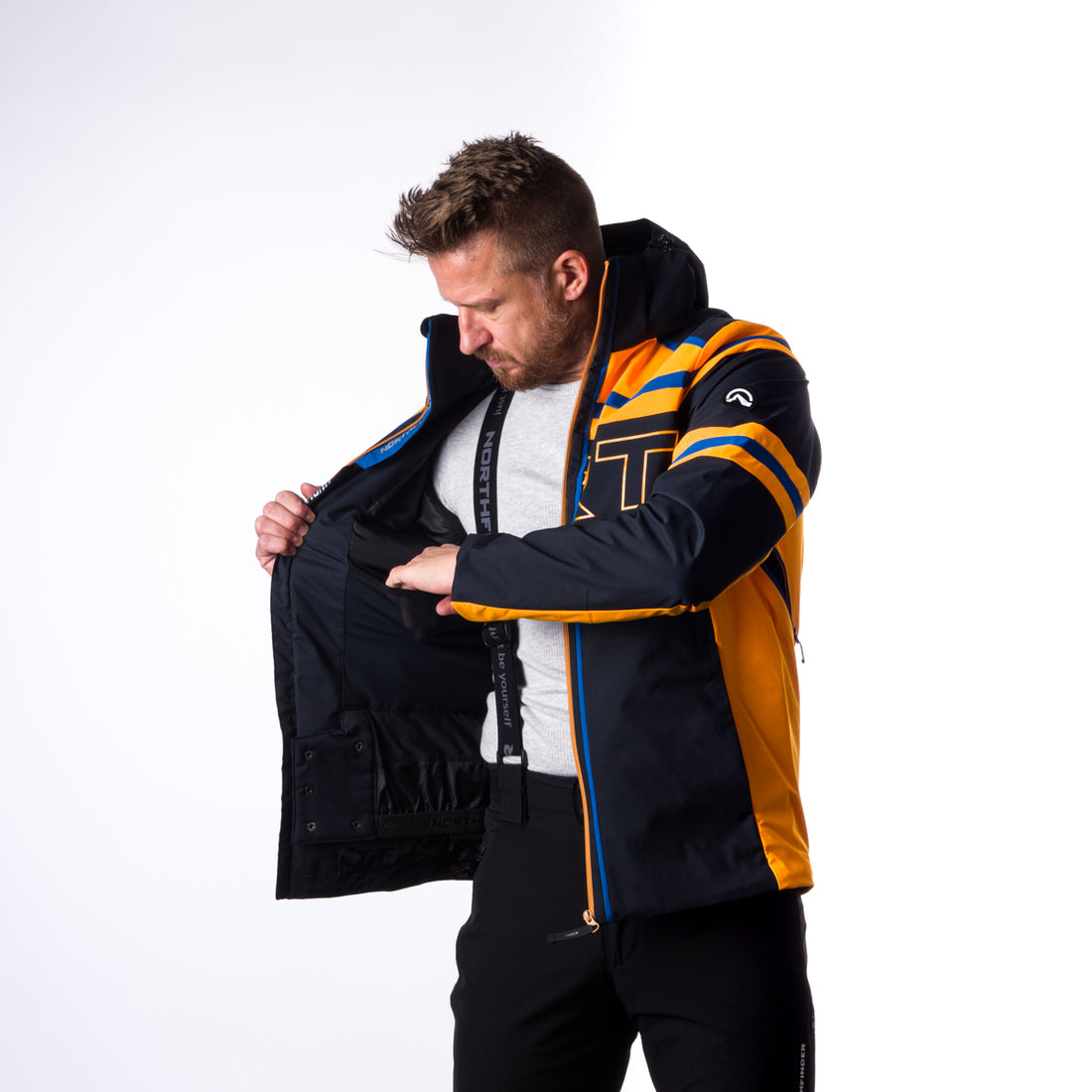 BU-3930SNW men's ski trend jacket insulated full pack RAMIRO