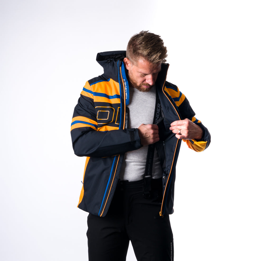 BU-3930SNW men's ski trend jacket insulated full pack RAMIRO