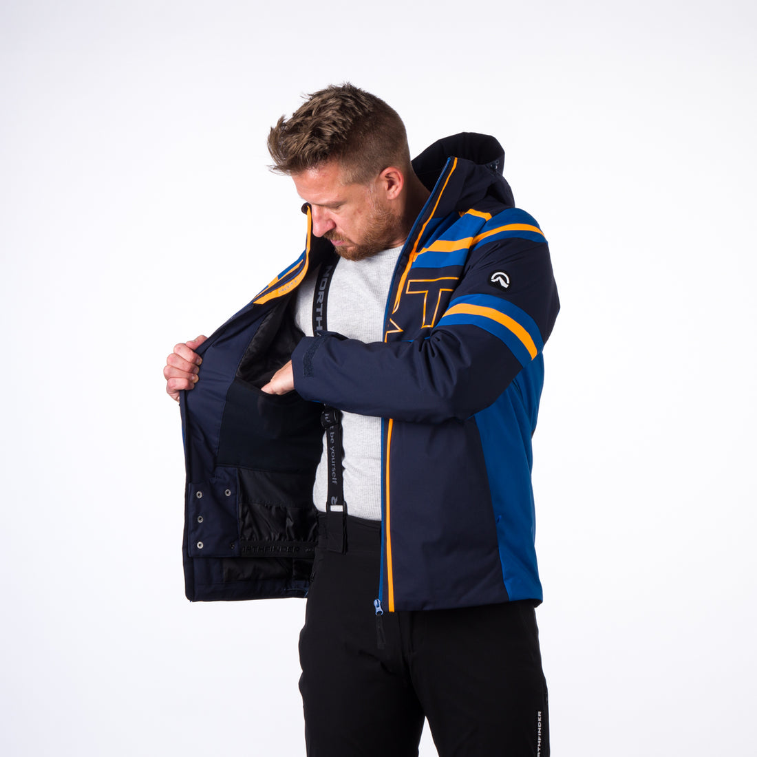 BU-3930SNW men's ski trend jacket insulated full pack RAMIRO