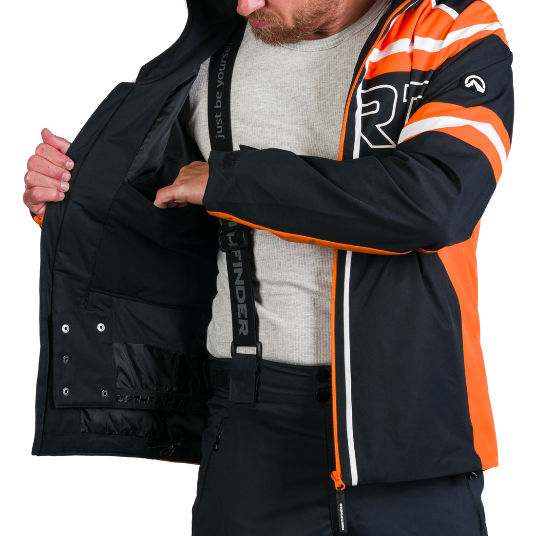 BU-3930SNW men's ski trend jacket insulated full pack RAMIRO