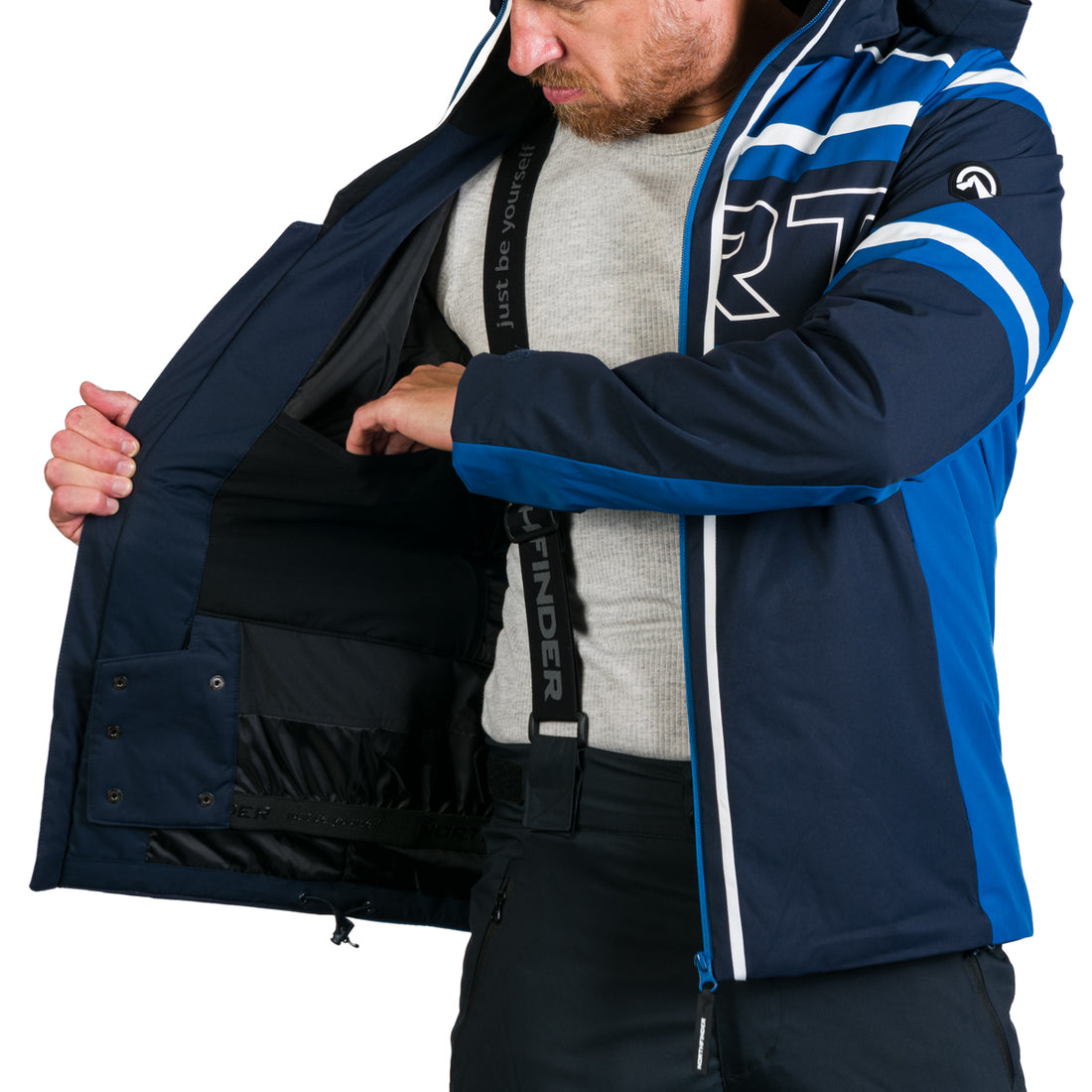 BU-3930SNW men's ski trend jacket insulated full pack RAMIRO