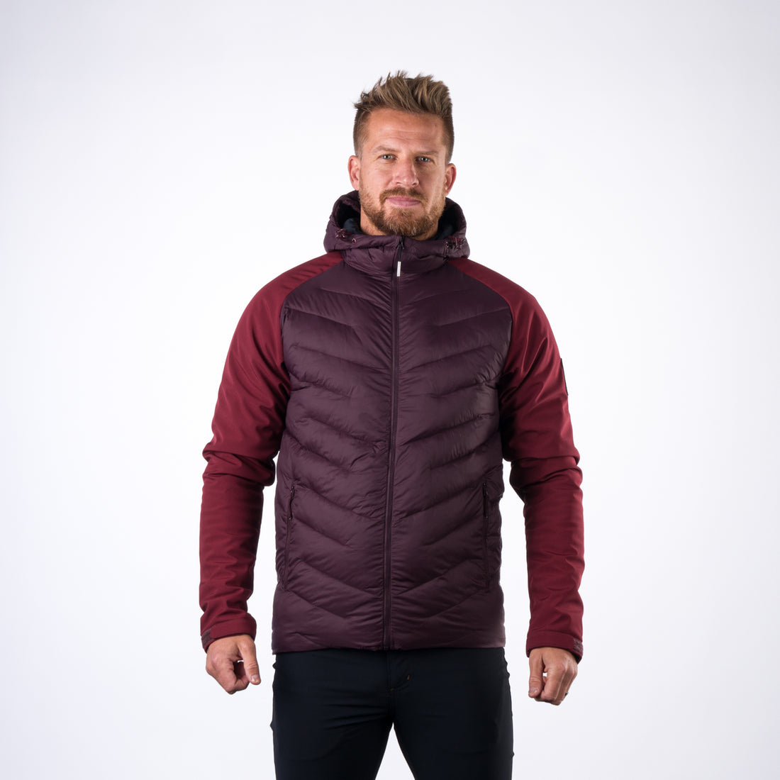 BU-3933SP men's insulated jacket combination with softshell NIKOLAS