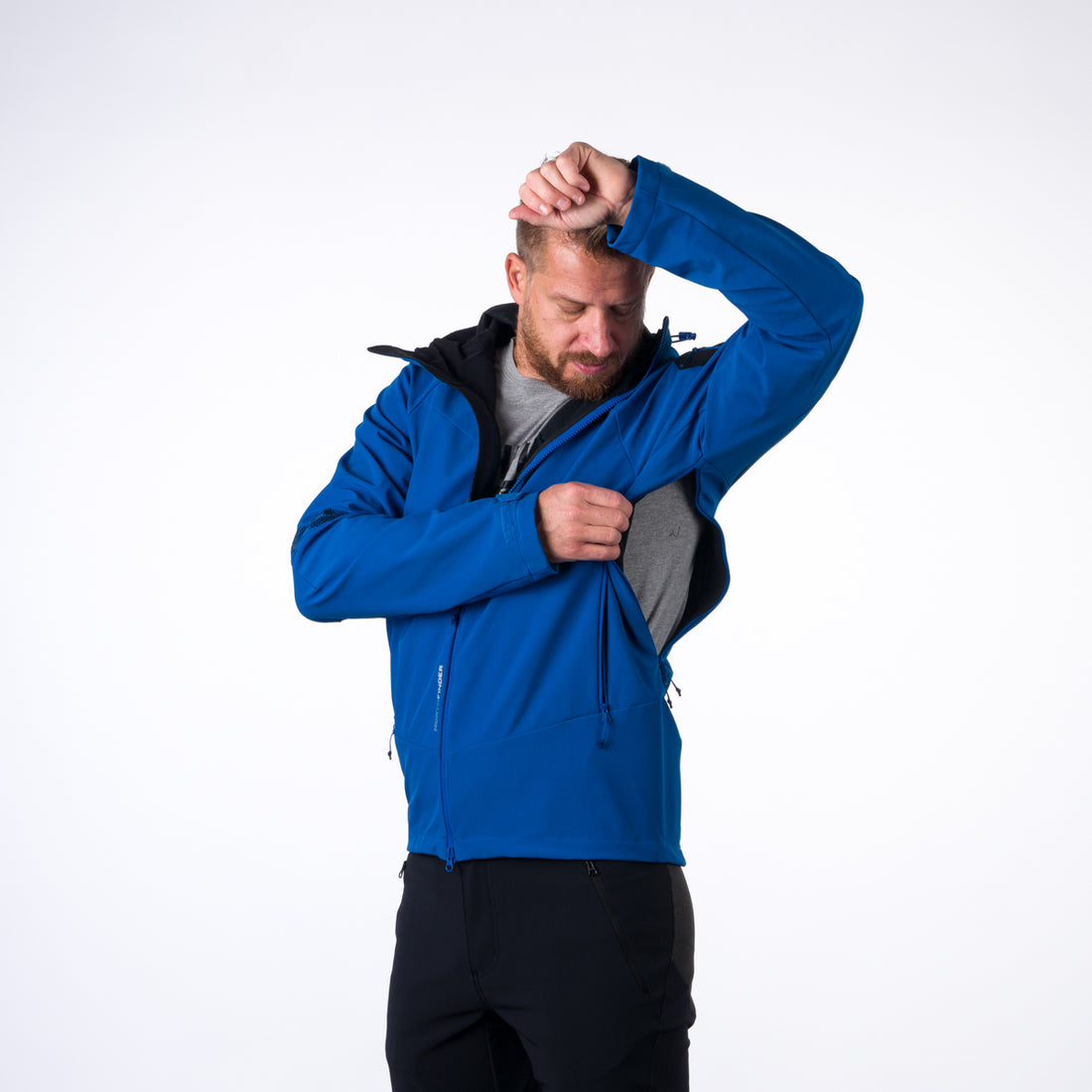 BU-3947PRO men's jacket stretch softshell LOMNICKY