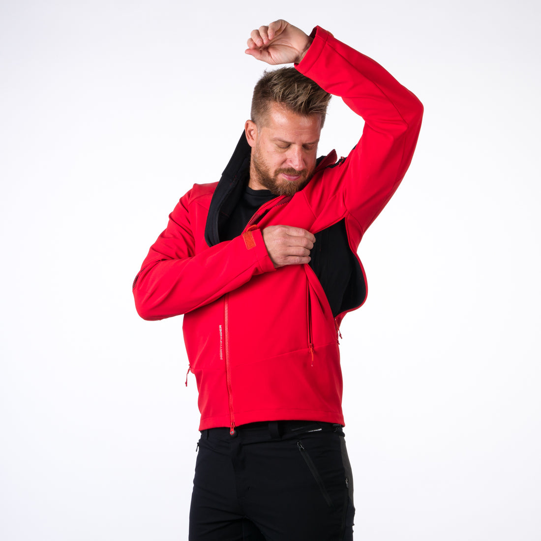 BU-3947PRO men's jacket stretch softshell LOMNICKY