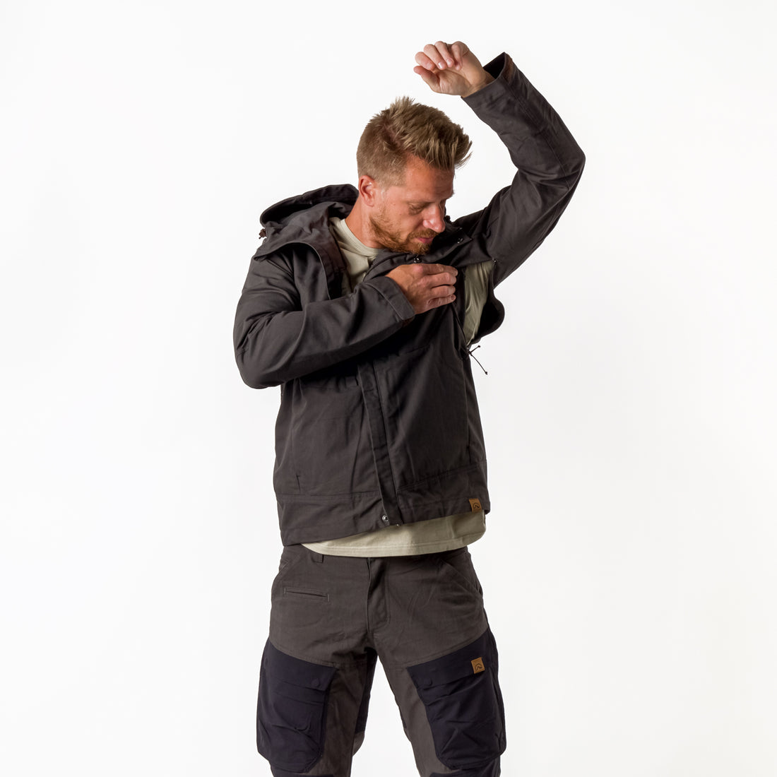 BU-3970AD men's wax jacket adventure KASH